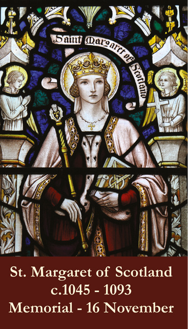 Nov. 16th: St. Margaret of Scotland Prayer Card